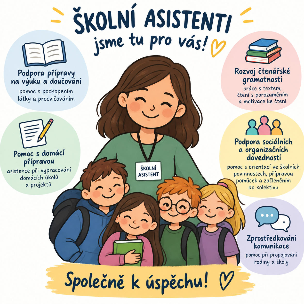 Školní asistenti opět pomáhají: Nabízíme podporu s výukou i obědy zdarma!