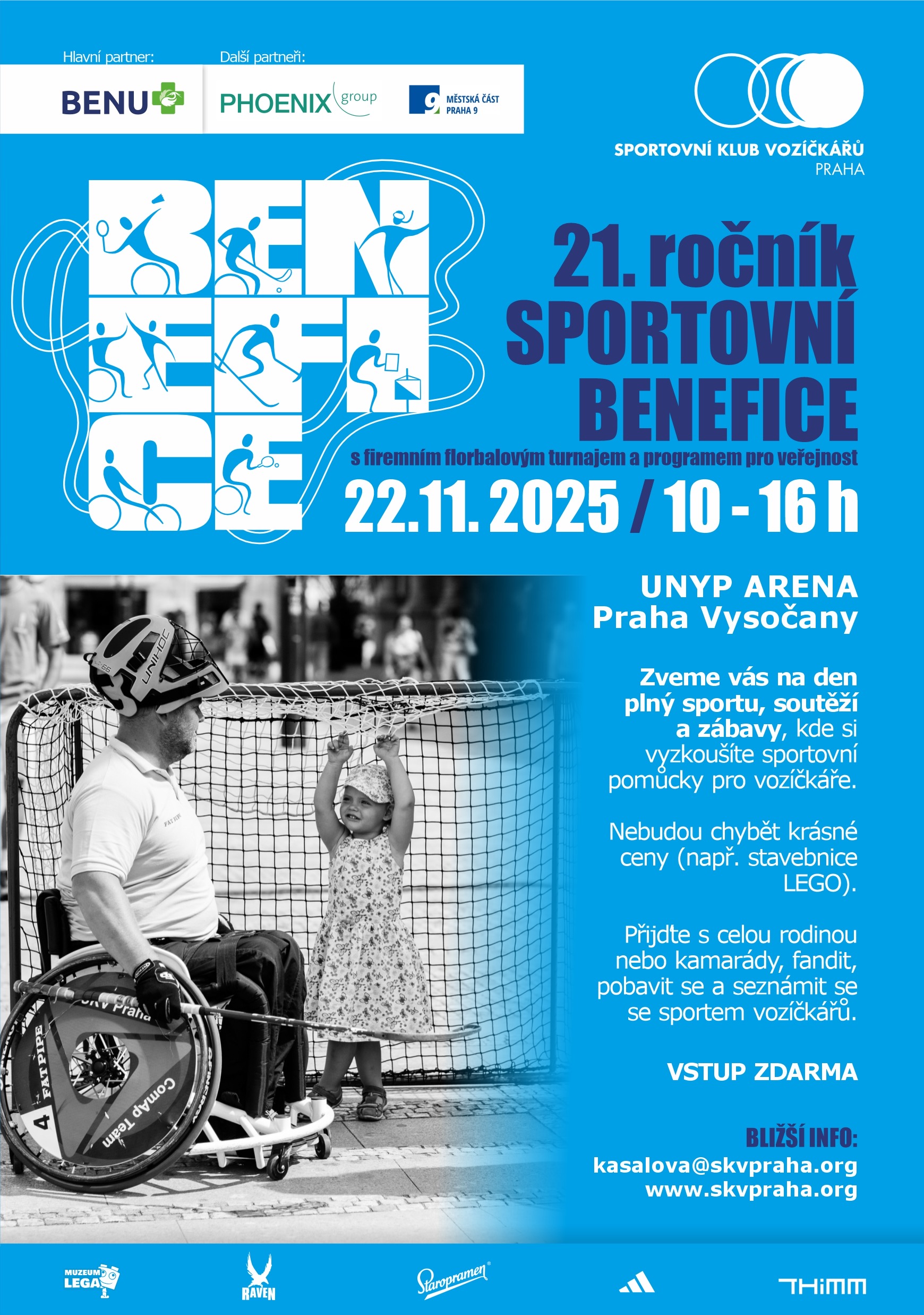 21. ročník sportovní benefice (UNYP ARENA Praha-Vysočany)