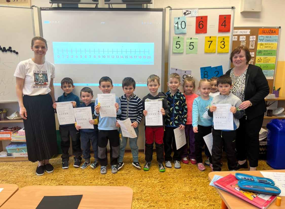 Ukázková hodina pro předškoláky z MŠ Paculova