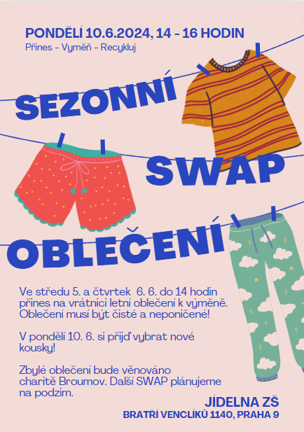 Letní SWAP: Přines- vyměň- recykluj!