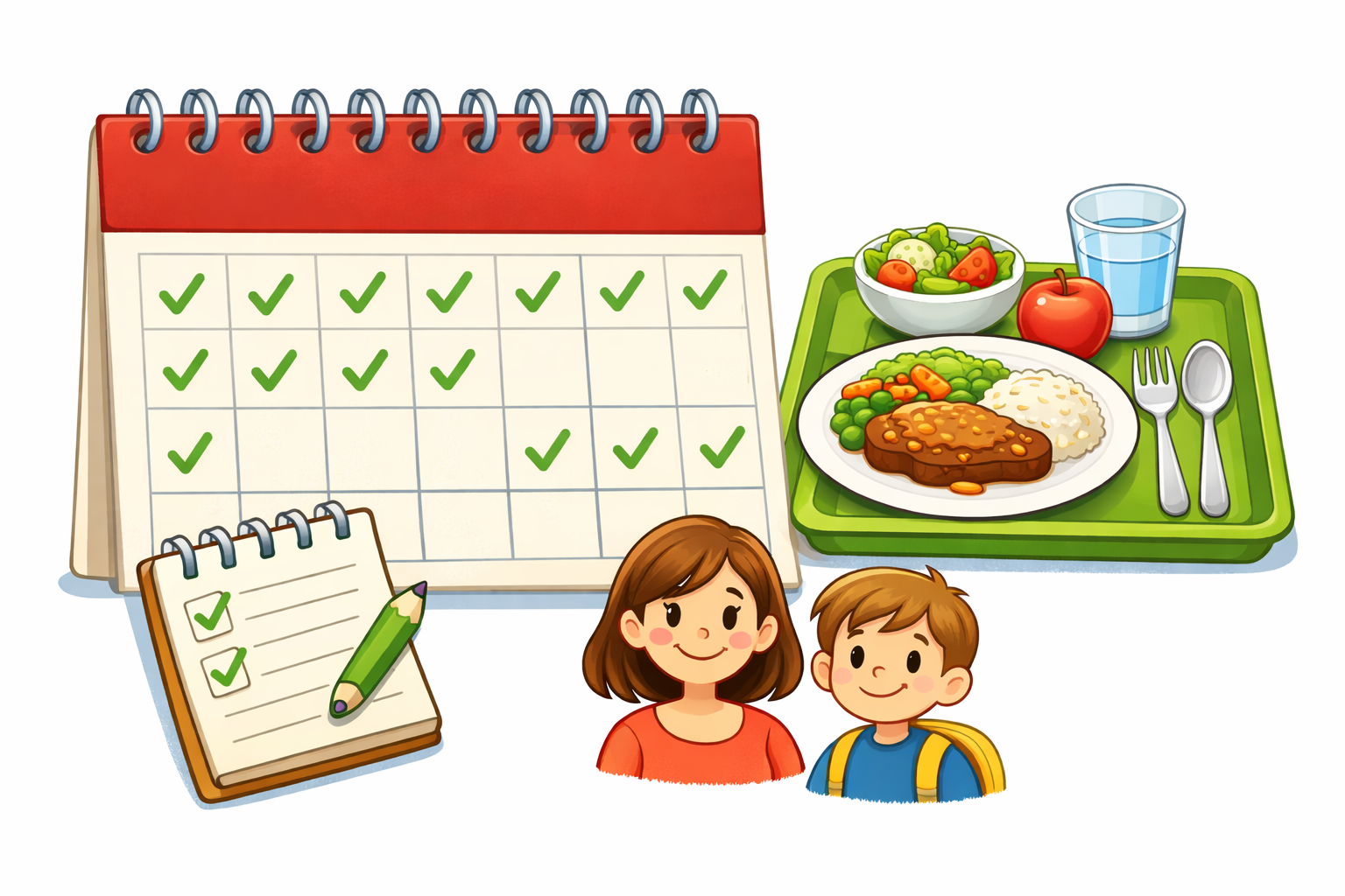 Jídelníček zveřejňujeme nově na 14 dní dopředu