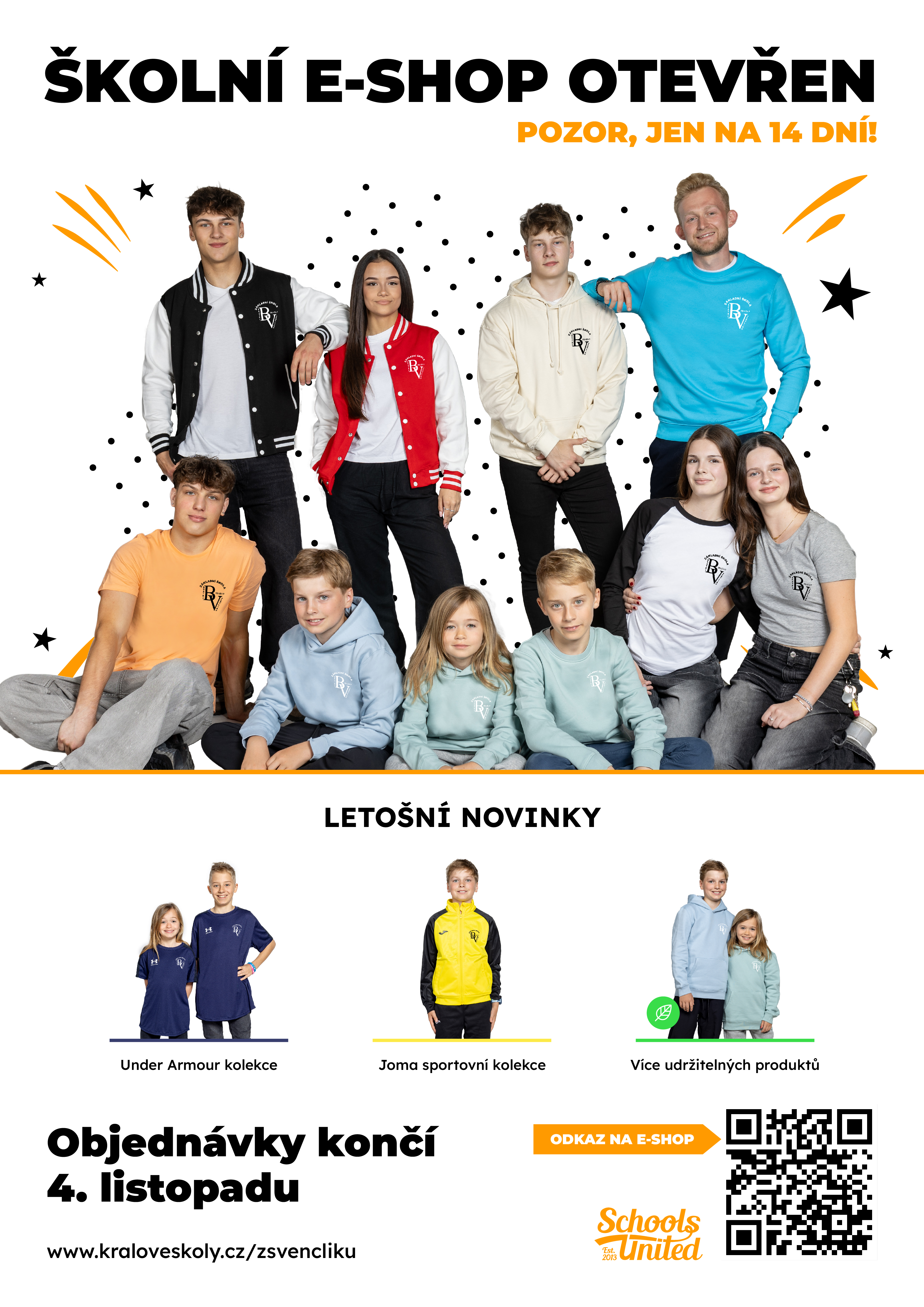 Eshop školní kolekce oblečení do 4. 11. 2024