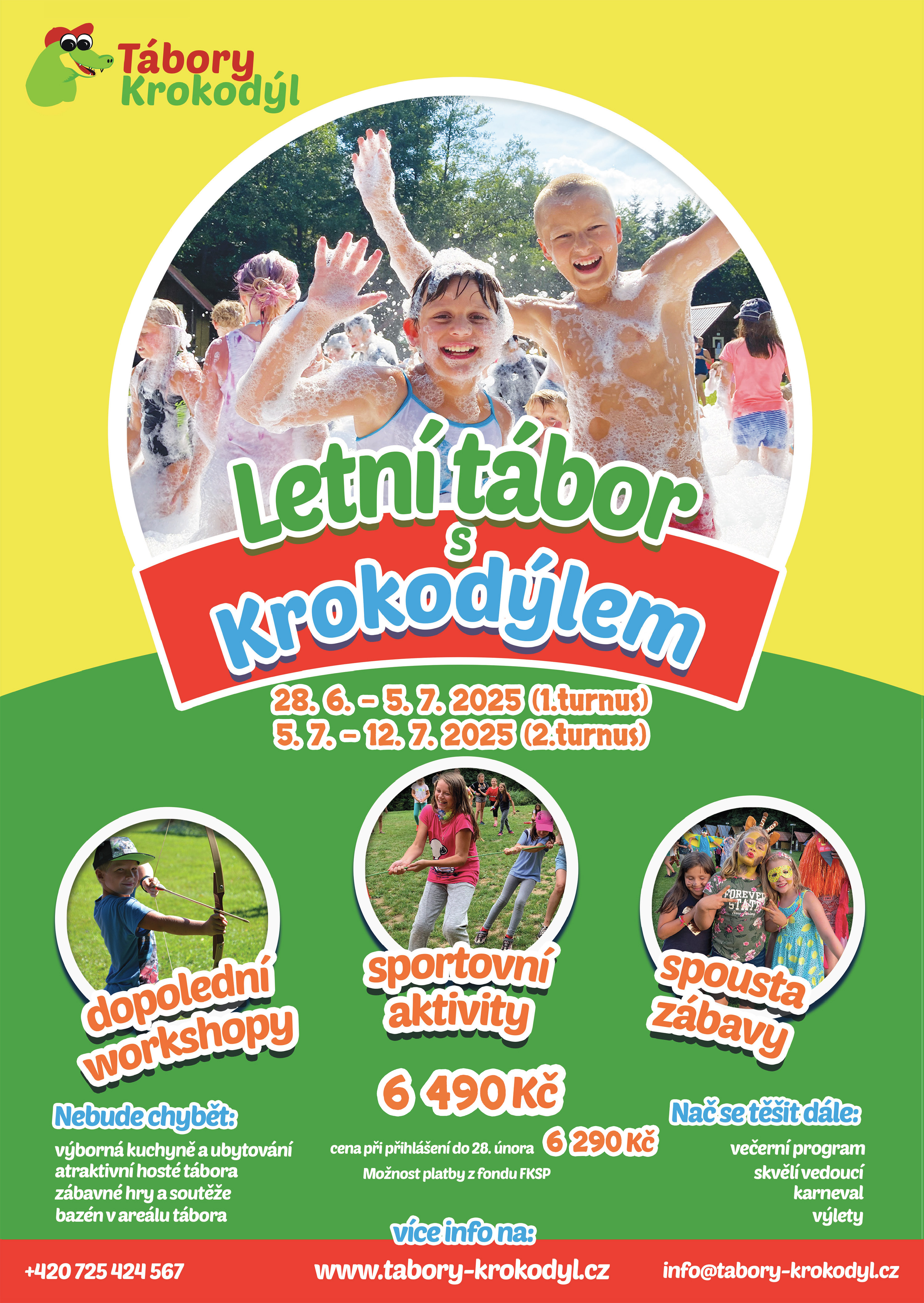 TÁBORY KROKODÝL, z.s. - nabídka táborů